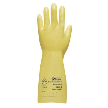 Gants électricien en latex naturel isolant