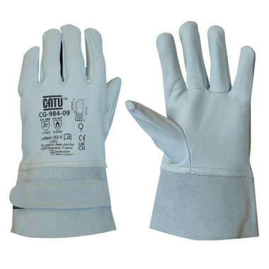 Sur-gants courts en cuir pour gants isolants BT