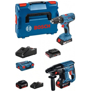 Pack Perceuse-visseuse à percussion sans-fil GSR 18V-21 + Perforateur GBH 18V-21 L-BOXX -0615990M2U BOSCH