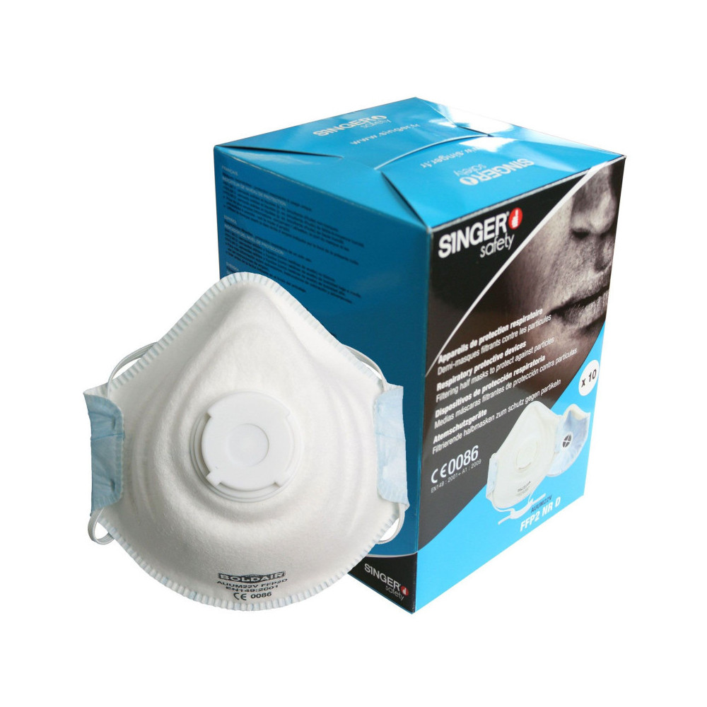 Masque de protection anti-poussière FFP2 jetable confort