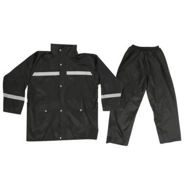 Ensemble de pluie Haute Visibilité HV respirable bleu