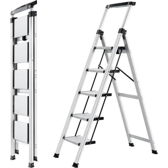 Echelle aluminium pliable 5 marches