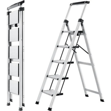 Echelle aluminium pliable 5 marches