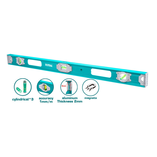 Niveau tubulaire professionnel - orientable à 180° - I-Beam 180
