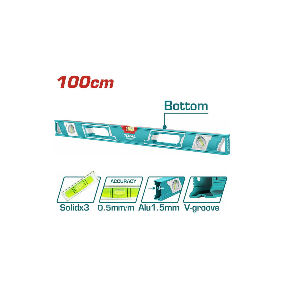 Niveau tubulaire professionnel - orientable à 180° - I-Beam 180