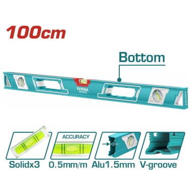 Niveau tubulaire professionnel - orientable à 180° - I-Beam 180