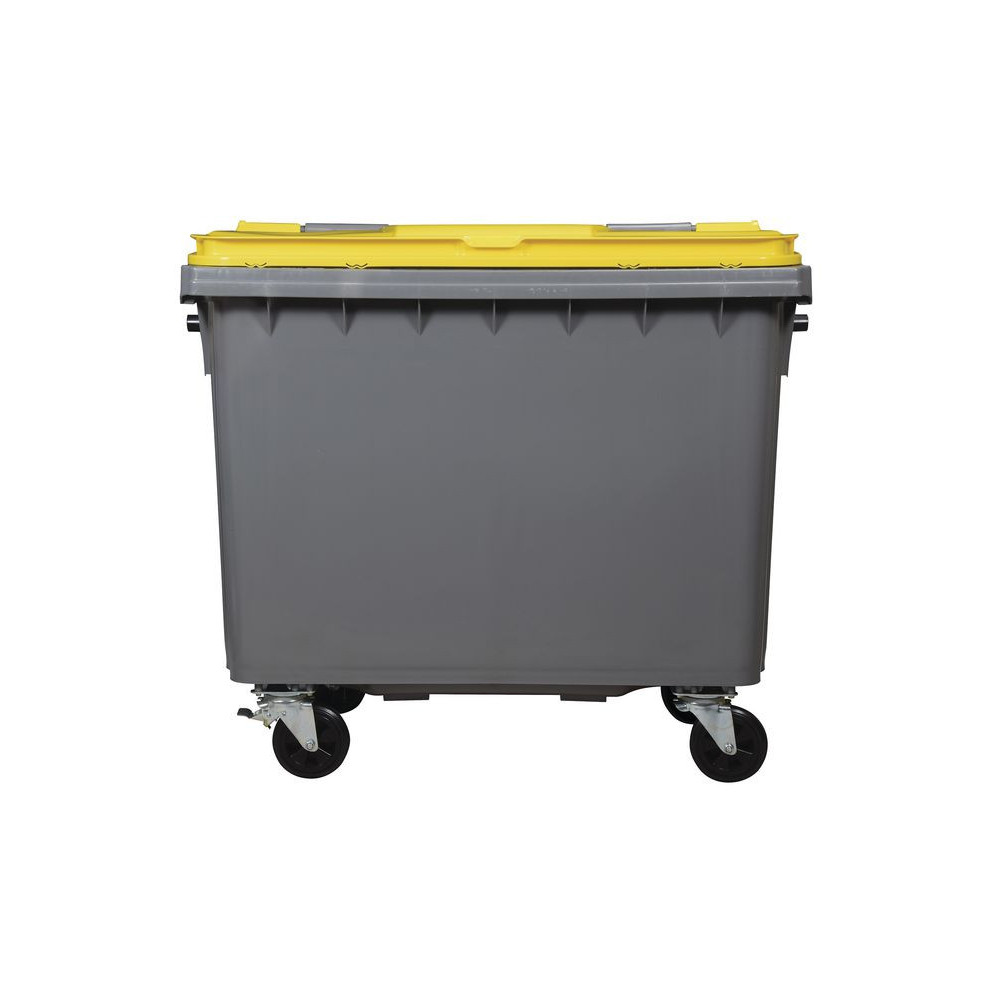 Conteneurs poubelles à couvercles colorés 66O Litres