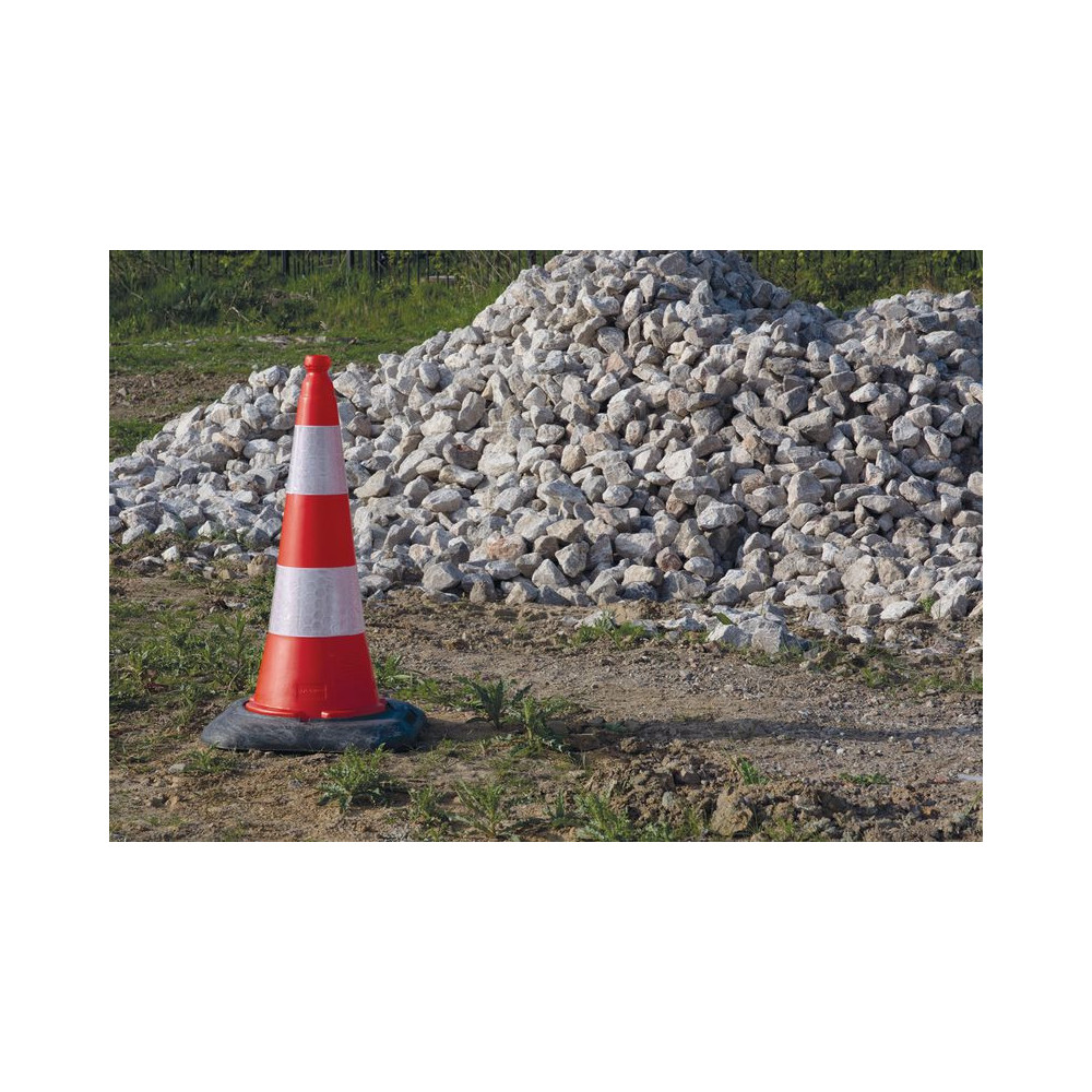 Cône de chantier et de circulation rétroréfléchissants