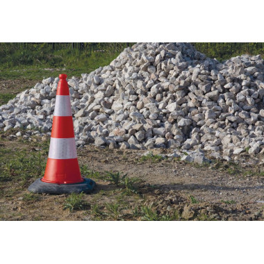 Cône de chantier et de circulation rétroréfléchissants