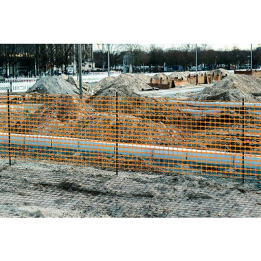 Filet de balisage orange pour chantiers haute résistance anti UV - 1x50m
